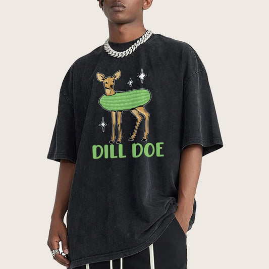 Dill Pickle Funny Vintage Distressed T-shirt