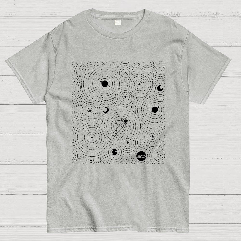 Zen Garden Astronaut Pattern Geek T-Shirt