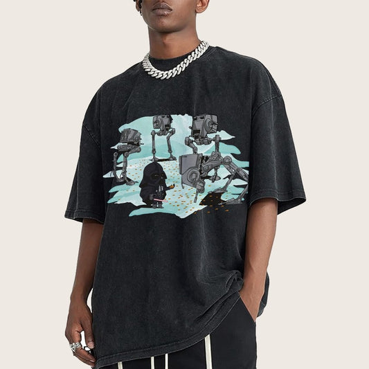 Dark Lord feeds the mechanical bird Vintage Distressed T-shirt