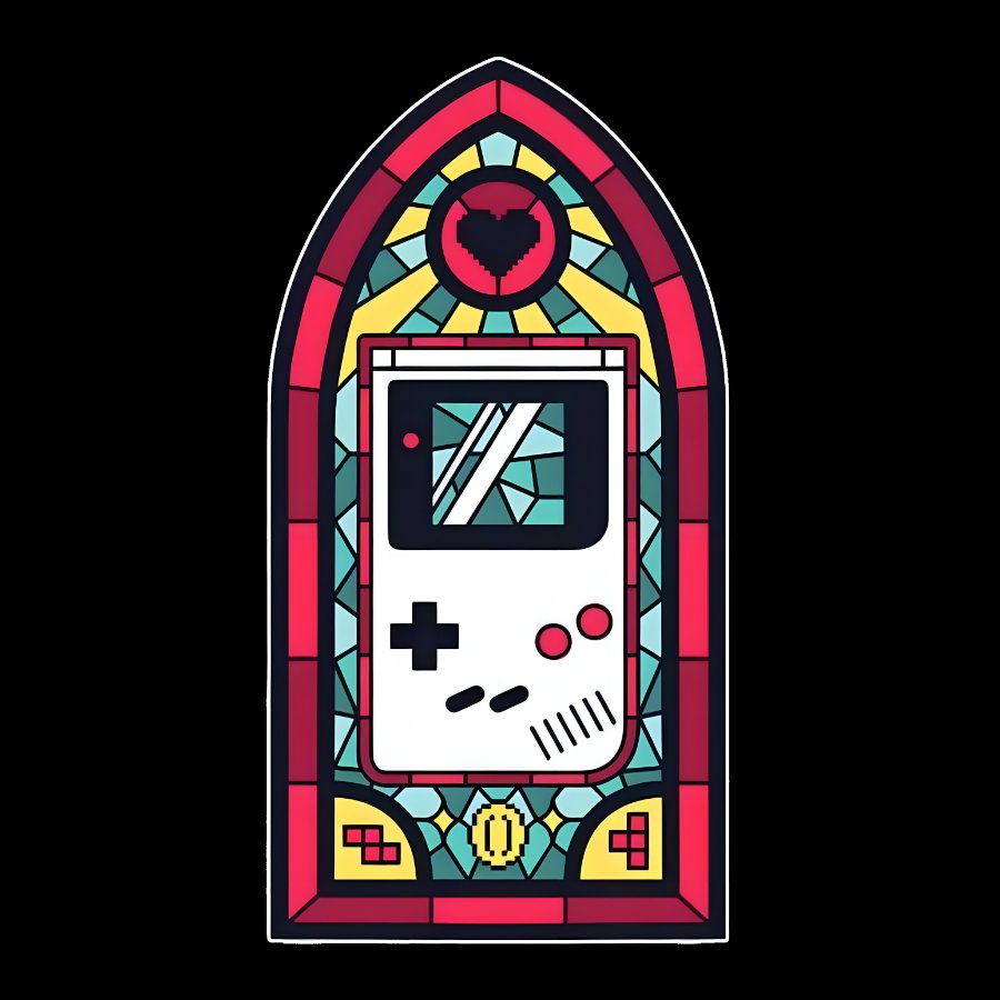 8bit Stained Glass Geek T-Shirt