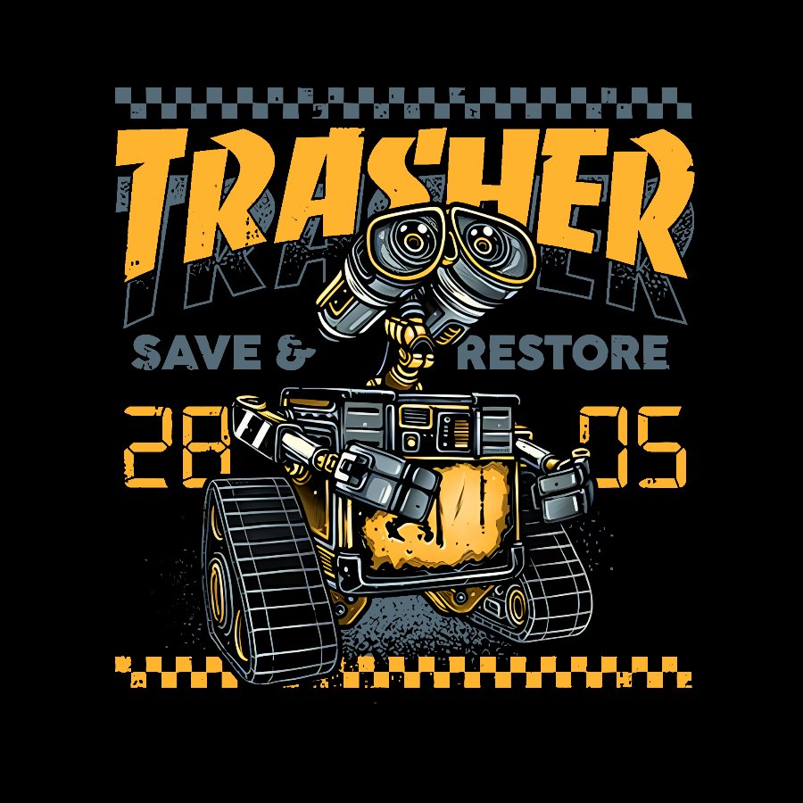 Trasher Save and Restore Geek T-Shirt