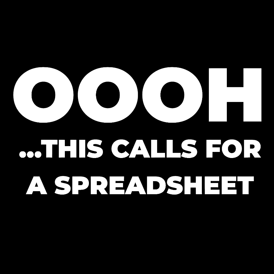 Ohh...This Calls for a Spreadsheet Geek T-Shirt