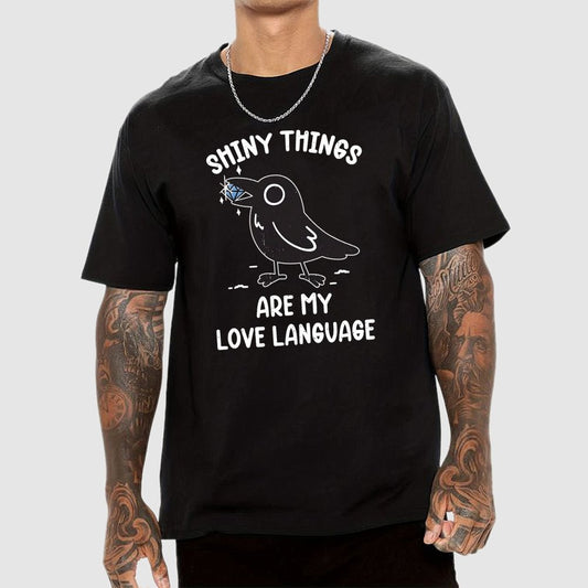 Crow Love Shiny Geek T-Shirt