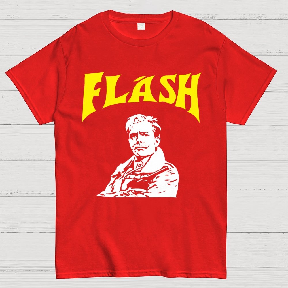 Mystery Hero Flash Spoof Ringer Unisex Geek T-Shirt