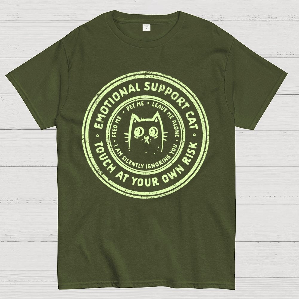 Emotional Support Cat Geek T-Shirt