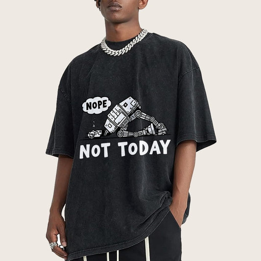 No Not Today Vintage Distressed T-shirt