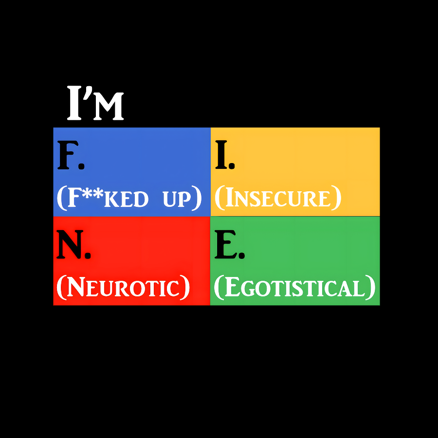 Simple Moodlings I'm F.I.N.E Geek T-Shirt