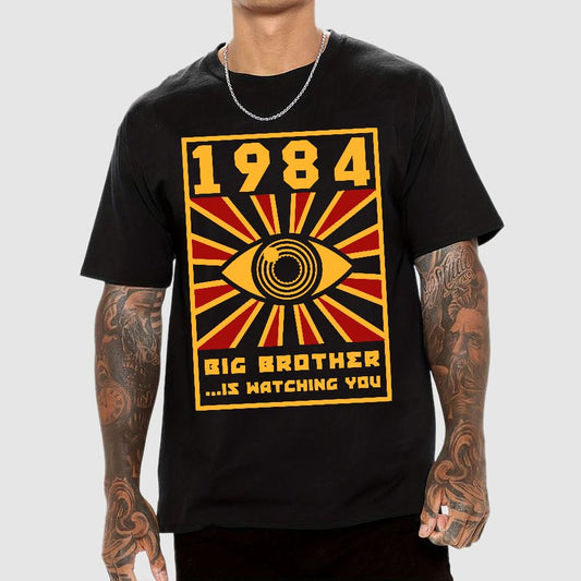 1984 Big Brother Is Watching You Geek T-Shirt
