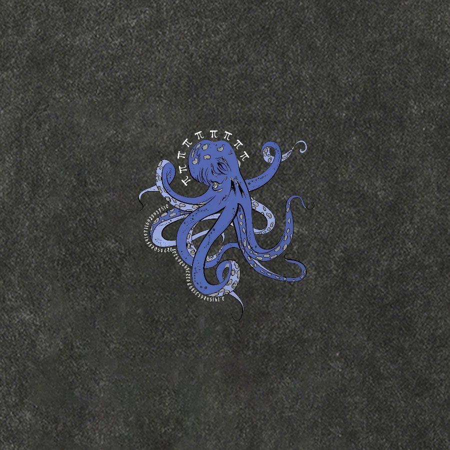 Funny Pi Day Octopus Vintage Distressed T-shirt