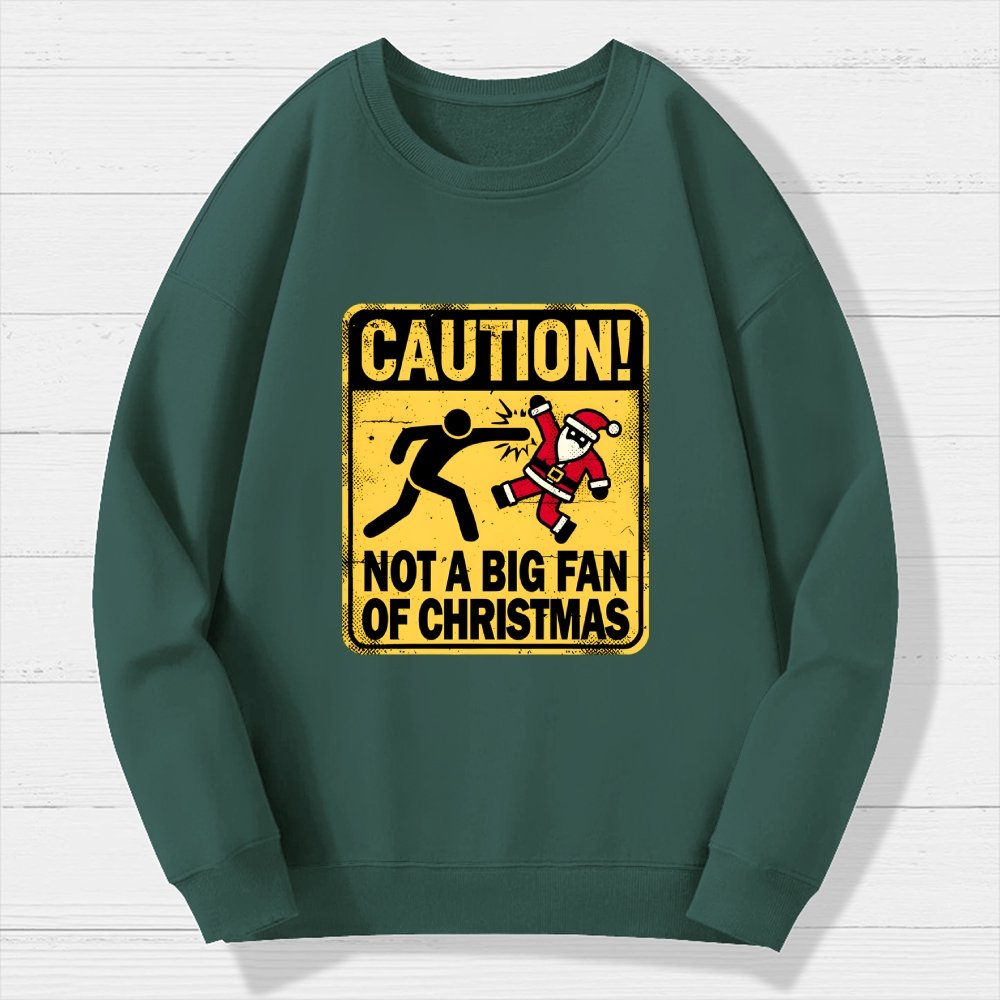Christmas Caution Geek Cotton Sweatshirt