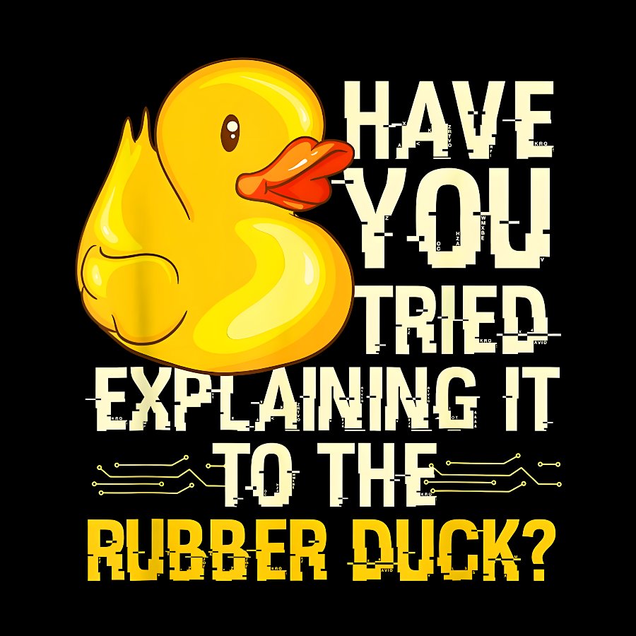 Funny Programmer - Rubber Duck Debugging Geek T-Shirt