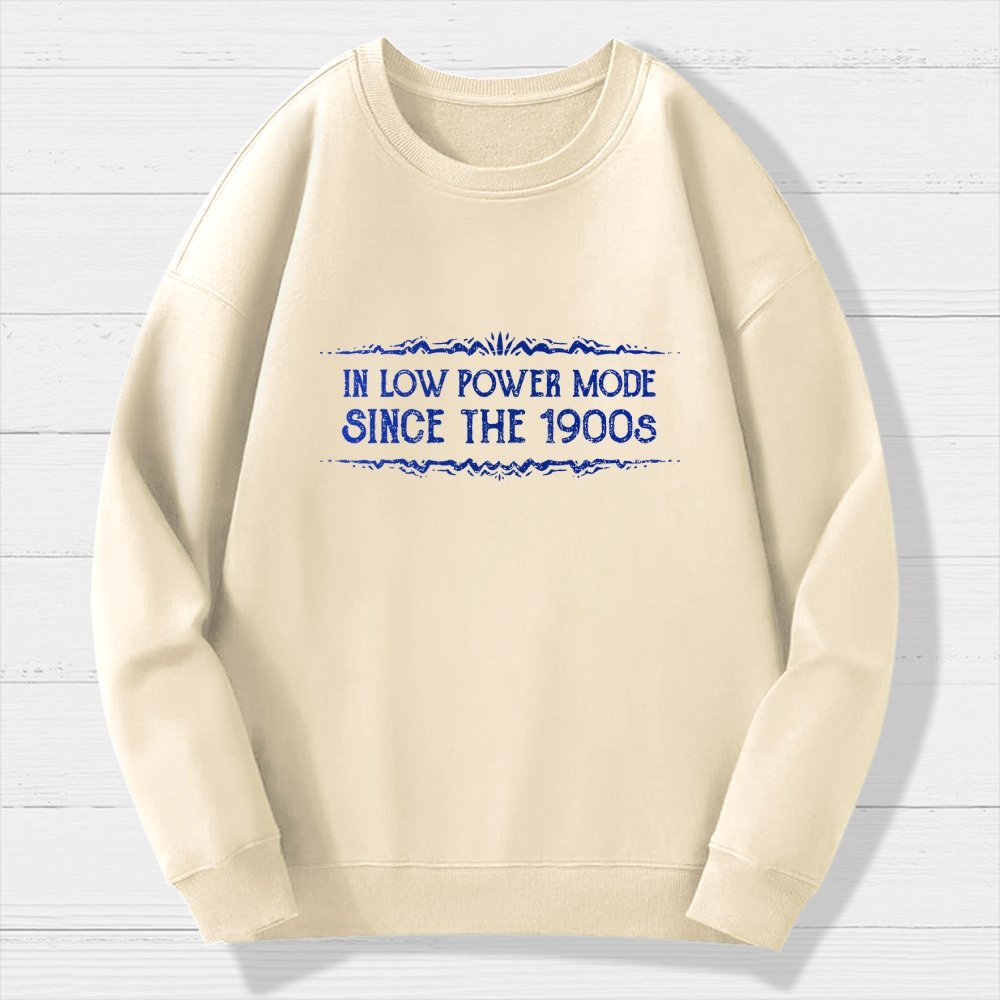 In Low Power Mode Since the 1900s Geek Cotton Sweatshirt