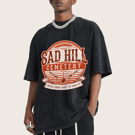 Lonely Hill Cemetery Vintage Distressed T-shirt