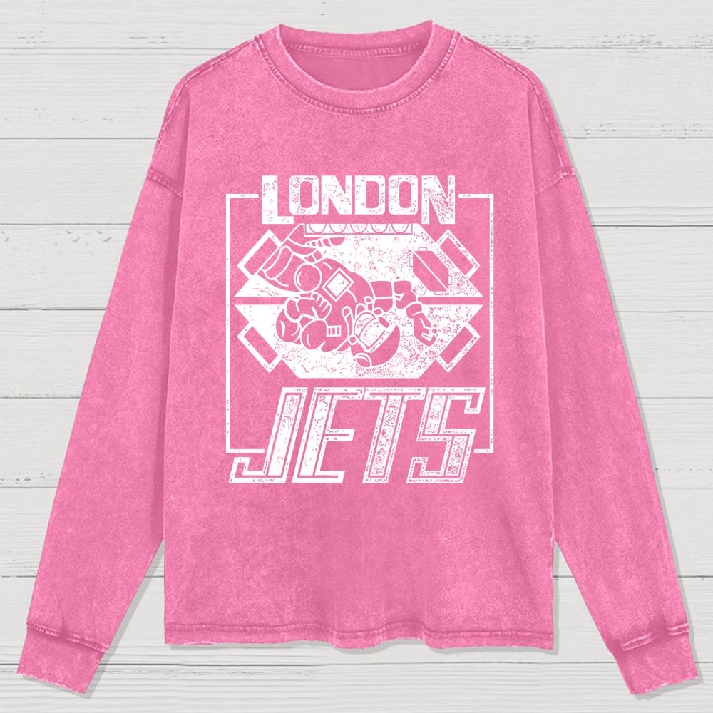 London Jets Washed Long Sleeve Tee