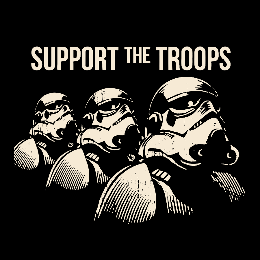 Support The Troops Geek T-Shirt