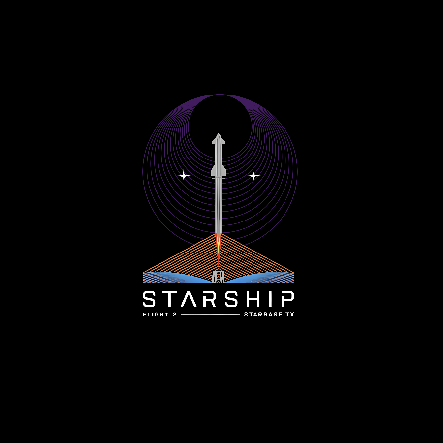 Starship Flight 2 Nerdy T-Shirt