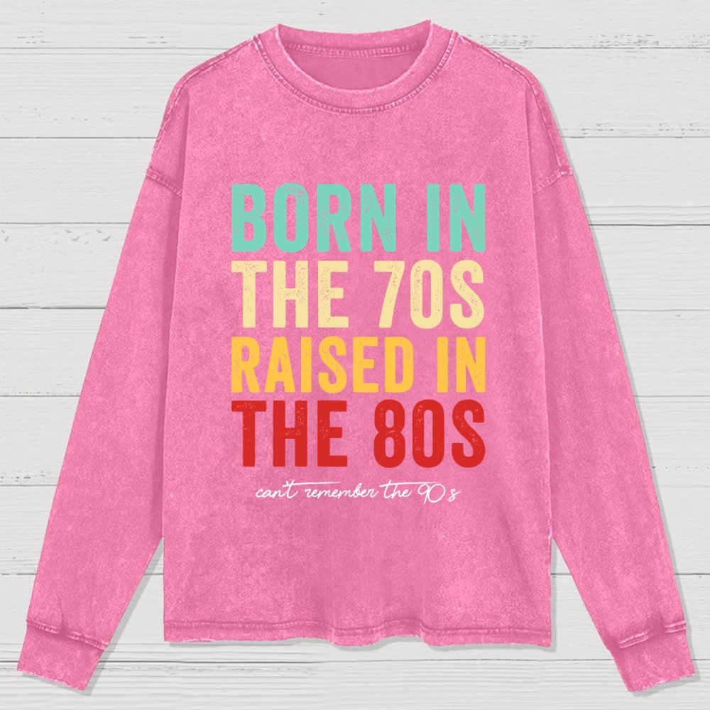 Raised in the 80s Washed Long Sleeve Tee