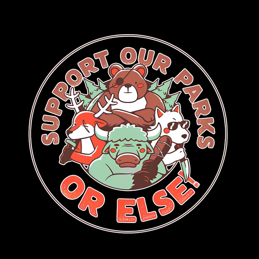 Support our Parks OR ELSE.Funny Geek T-Shirt