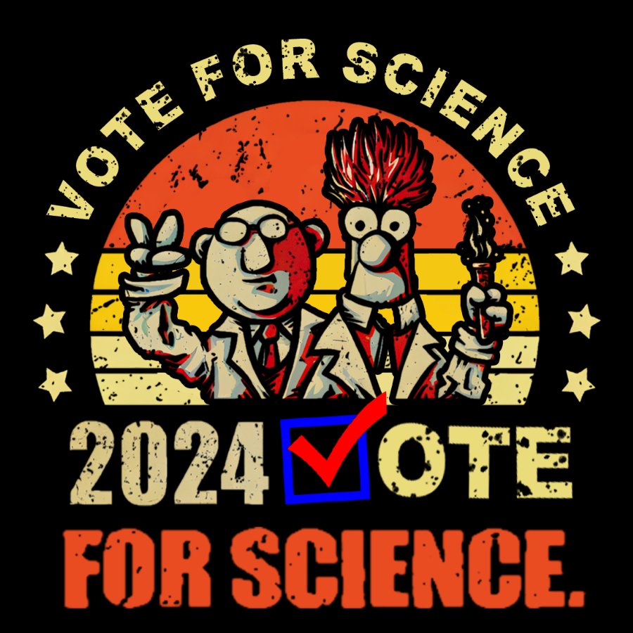 Vote For Science In 2024 Geeky T-Shirt