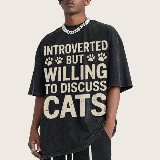 Introverted Vintage Distressed T-shirt