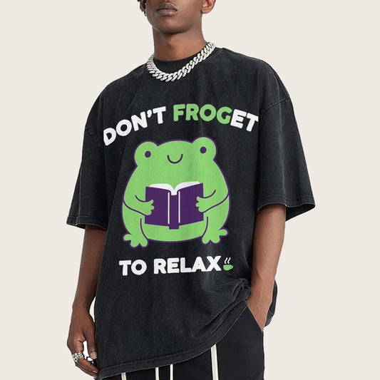 Don't Froget to Relax Vintage Distressed T-shirt