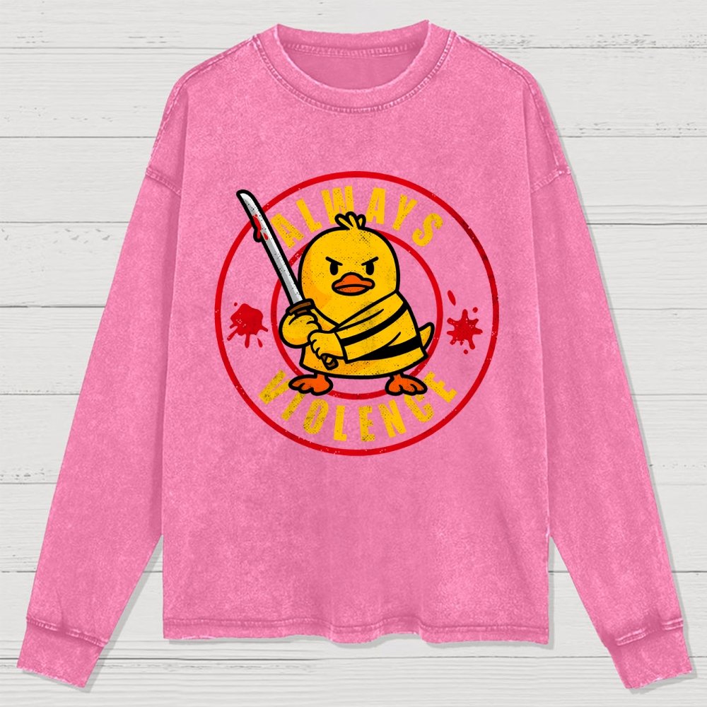 Always Violence Washed Long Sleeve Tee