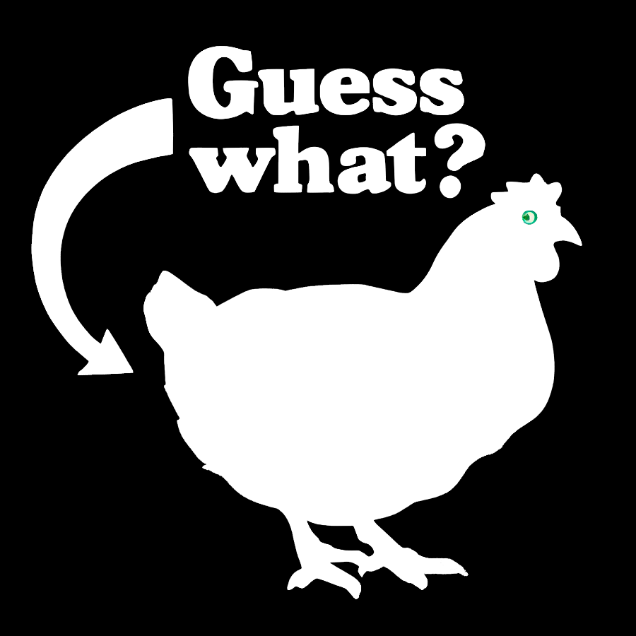 Chicken Butt Geek T-Shirt