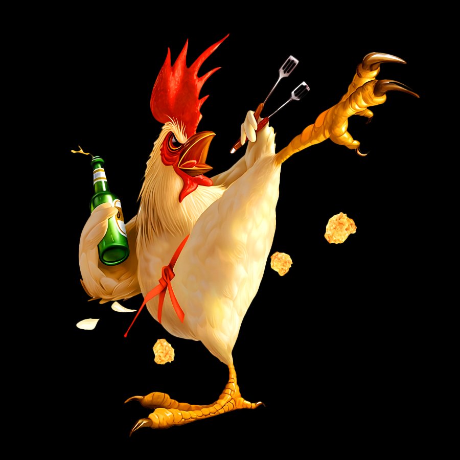 Fighting Chickens Funny Geek T-Shirt