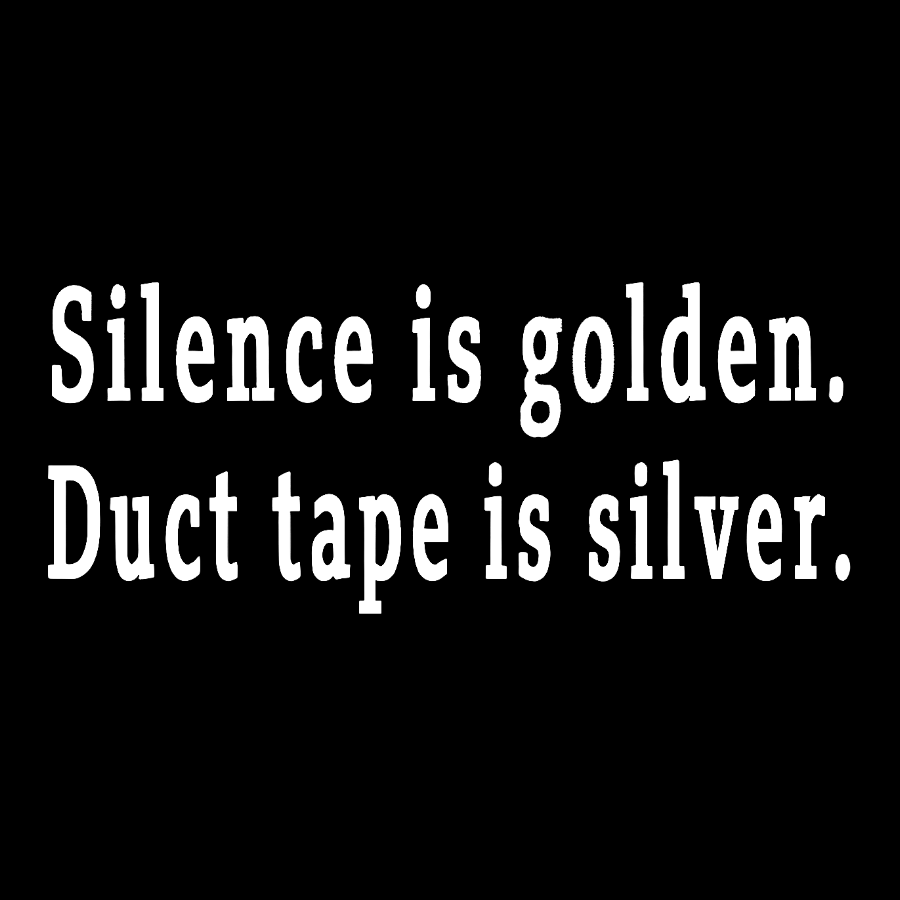 Silence and Duct Tape Geek Washed Long Sleeve Tee