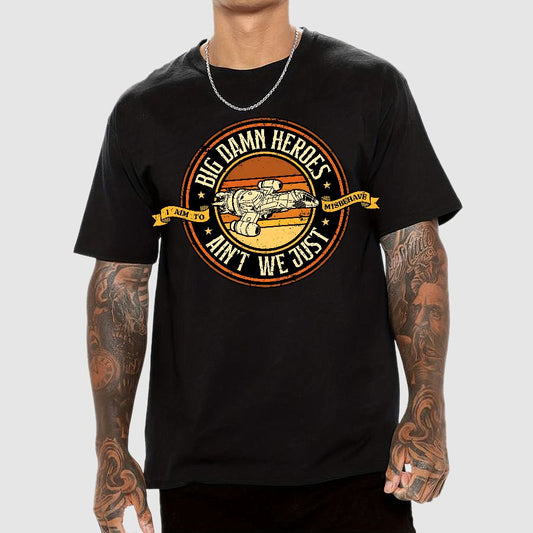 Big Damn Retro Heroes Geek T-Shirt