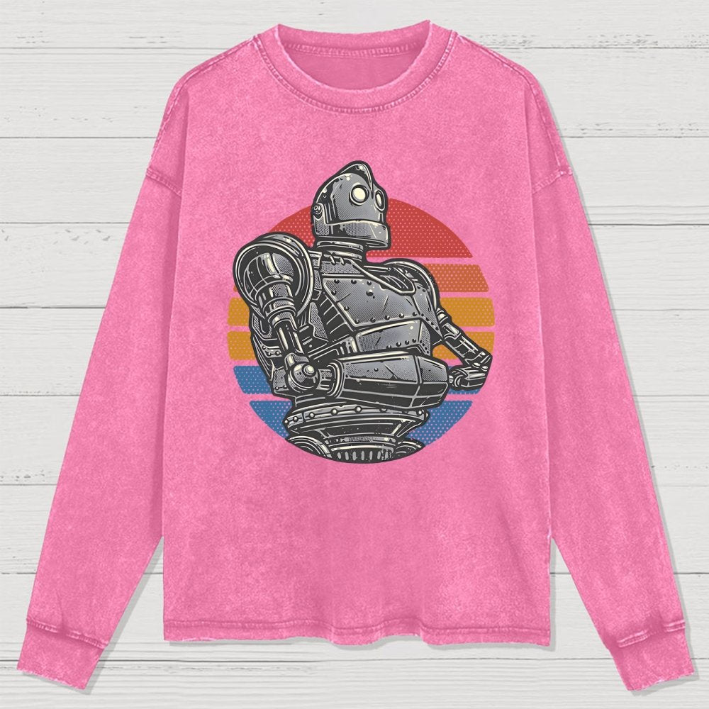Retro Giant Washed Long Sleeve Tee