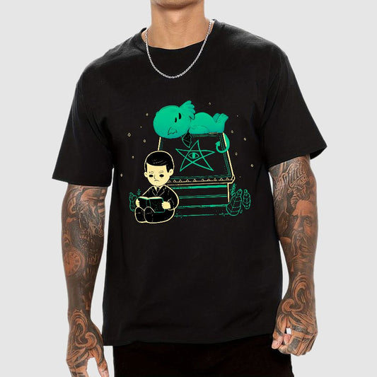 Cute Cthulhu And Lovecraft Geek T-Shirt