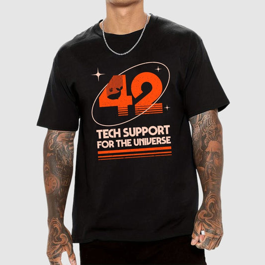 42 - Tech Support For The Universe Geek T-Shirt