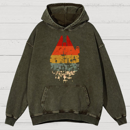 Retro Battleship Vintage Distressed Hoodie