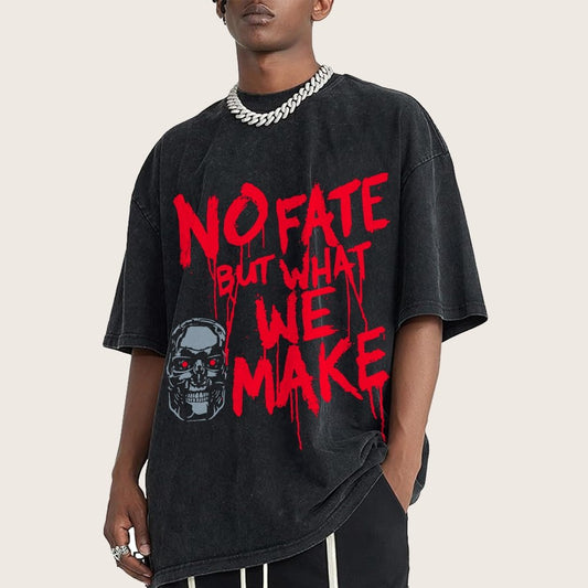 No Fate! Vintage Distressed T-shirt