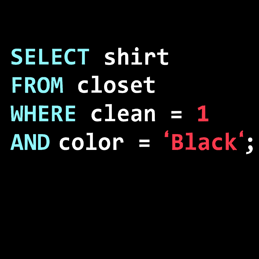 Programmer Database Geek T-Shirt