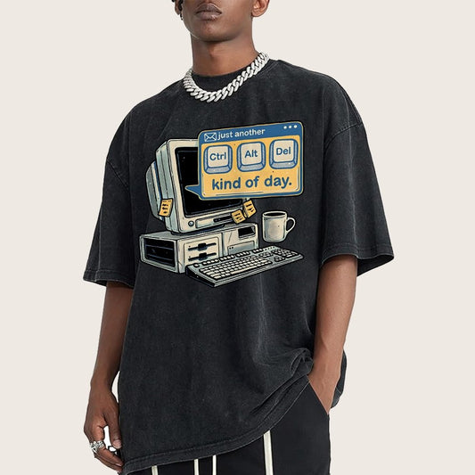 Just Another day Vintage Distressed T-shirt