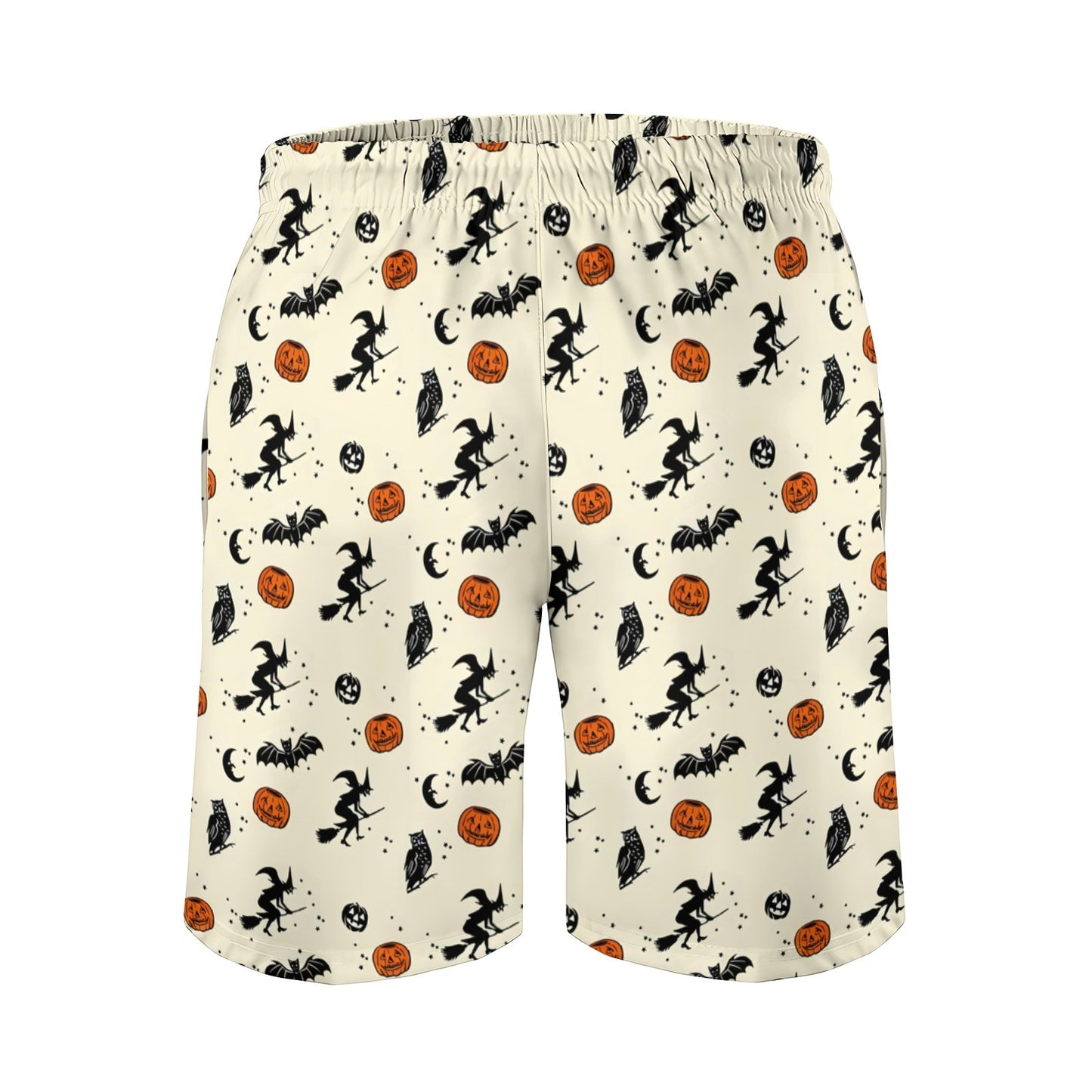 Halloween Witch Riding A Broom Geek Shorts