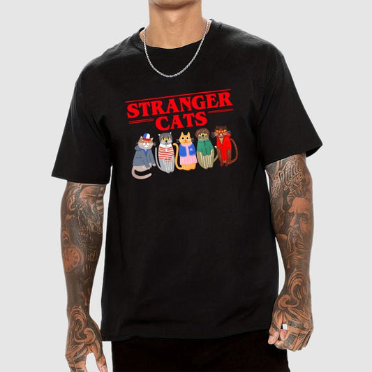 Stranger Cats Geek T-Shirt