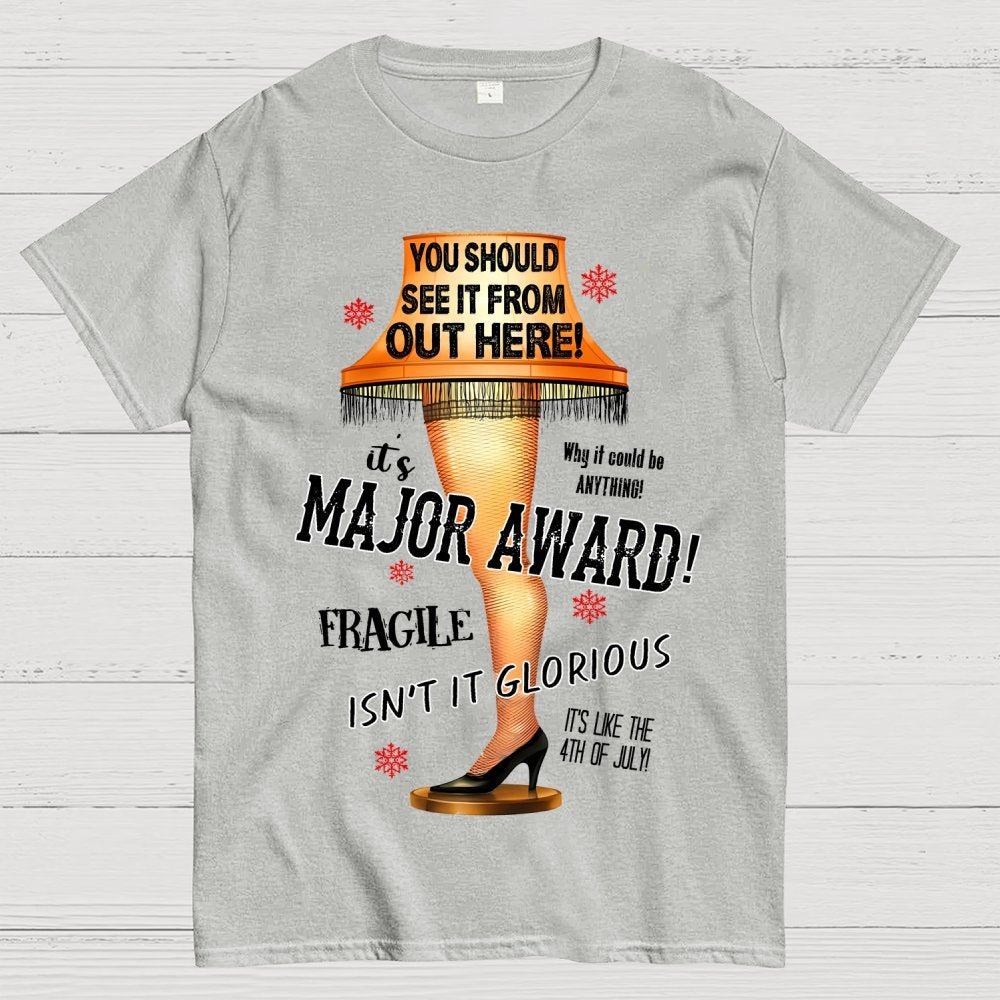 It's a Major Award Leg Lamp Christmas Geek T-Shirt