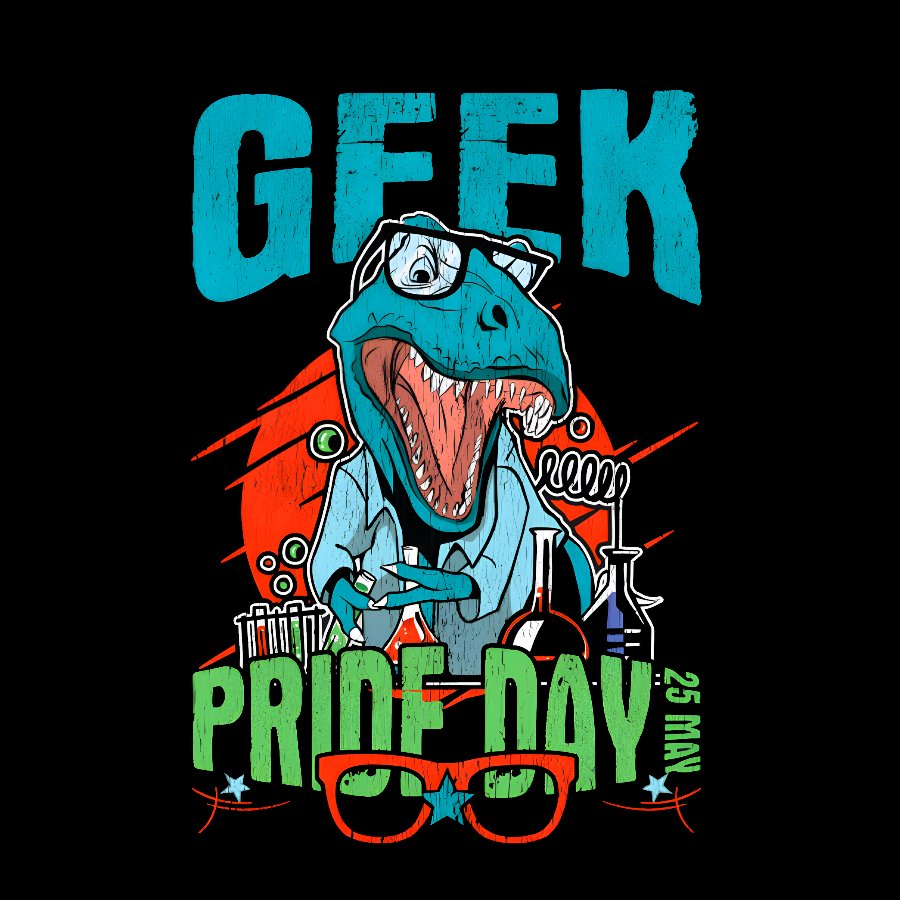 Geek Pride Day Dinosaur Rex Geek T-Shirt