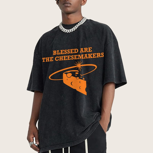 Blessed Are The Cheesemakers Vintage Distressed T-shirt