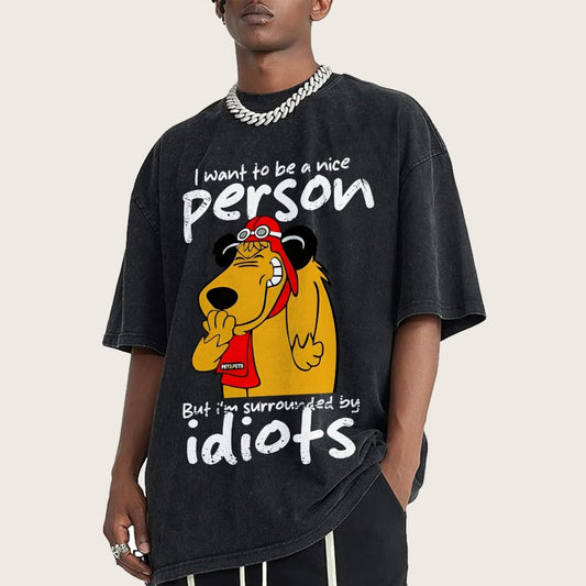 Sourronded by idiots Vintage Distressed T-shirt