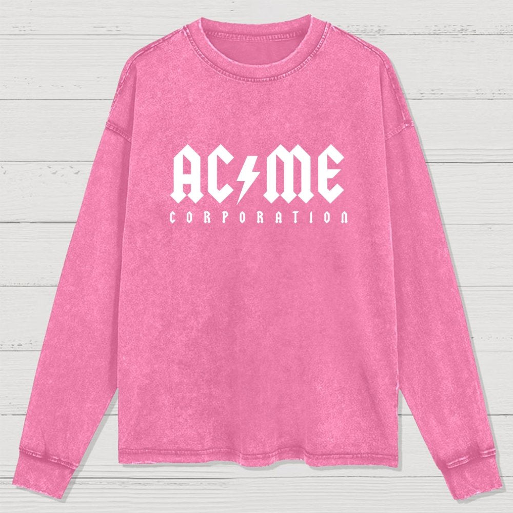 Ac-Me Corporation Washed Long Sleeve Tee