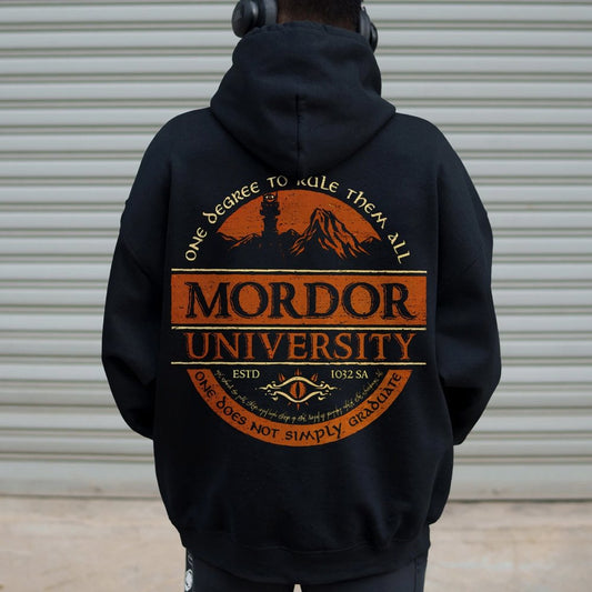 Graduation Is Not An Easy Thing Printed Back Cotton Hoodie