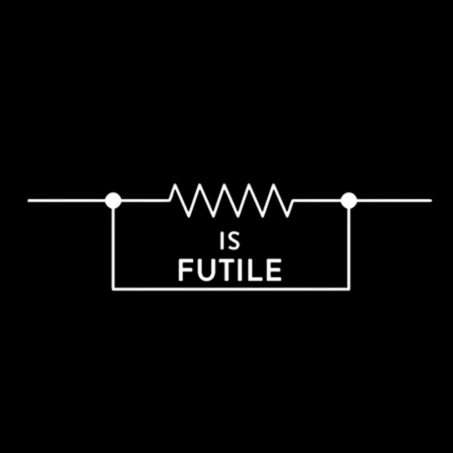 Funny Engineer Resistor Geek Science Washed Long Sleeve Tee