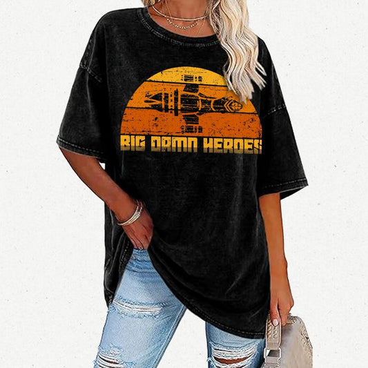 Big Damn Vintage Heroes Vintage Distressed T-shirt