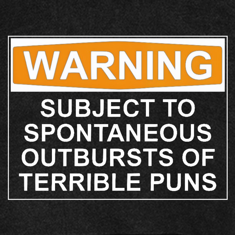 Warning - Terrible Puns!Vintage Distressed Hoodie