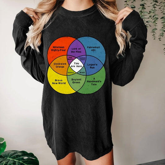 You Are Here Washed Long Sleeve Tee