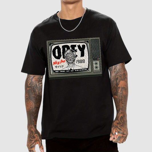 Mysterious World - Obey Geek T-Shirt